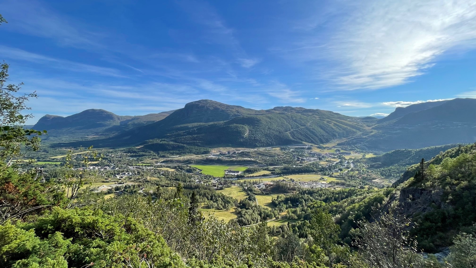 Sentrum Hemsedal - bilde tatt frå Steget